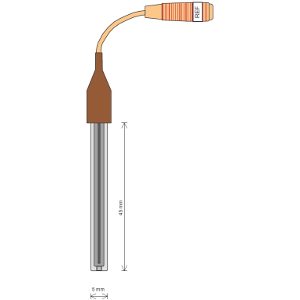 Elektroda odniesienia NP-ER-Ag/AgCl [KCl] do naczyniek typu NP.
